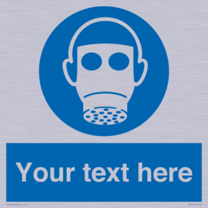 Custom Respirator Required Sign